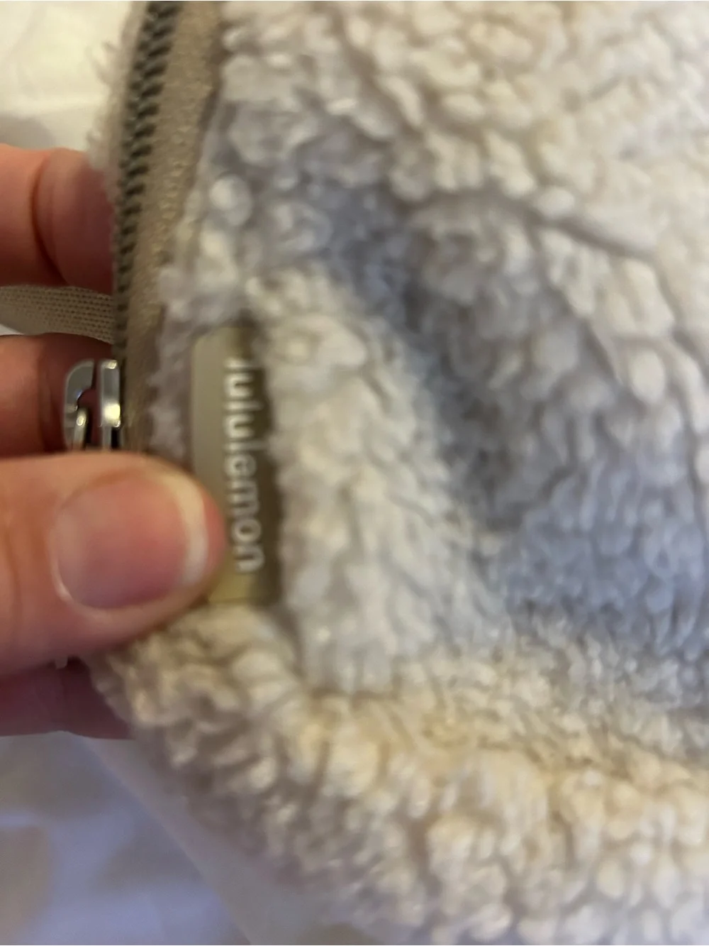 lululemon athletica Shearling Crossbody Bag - Beige